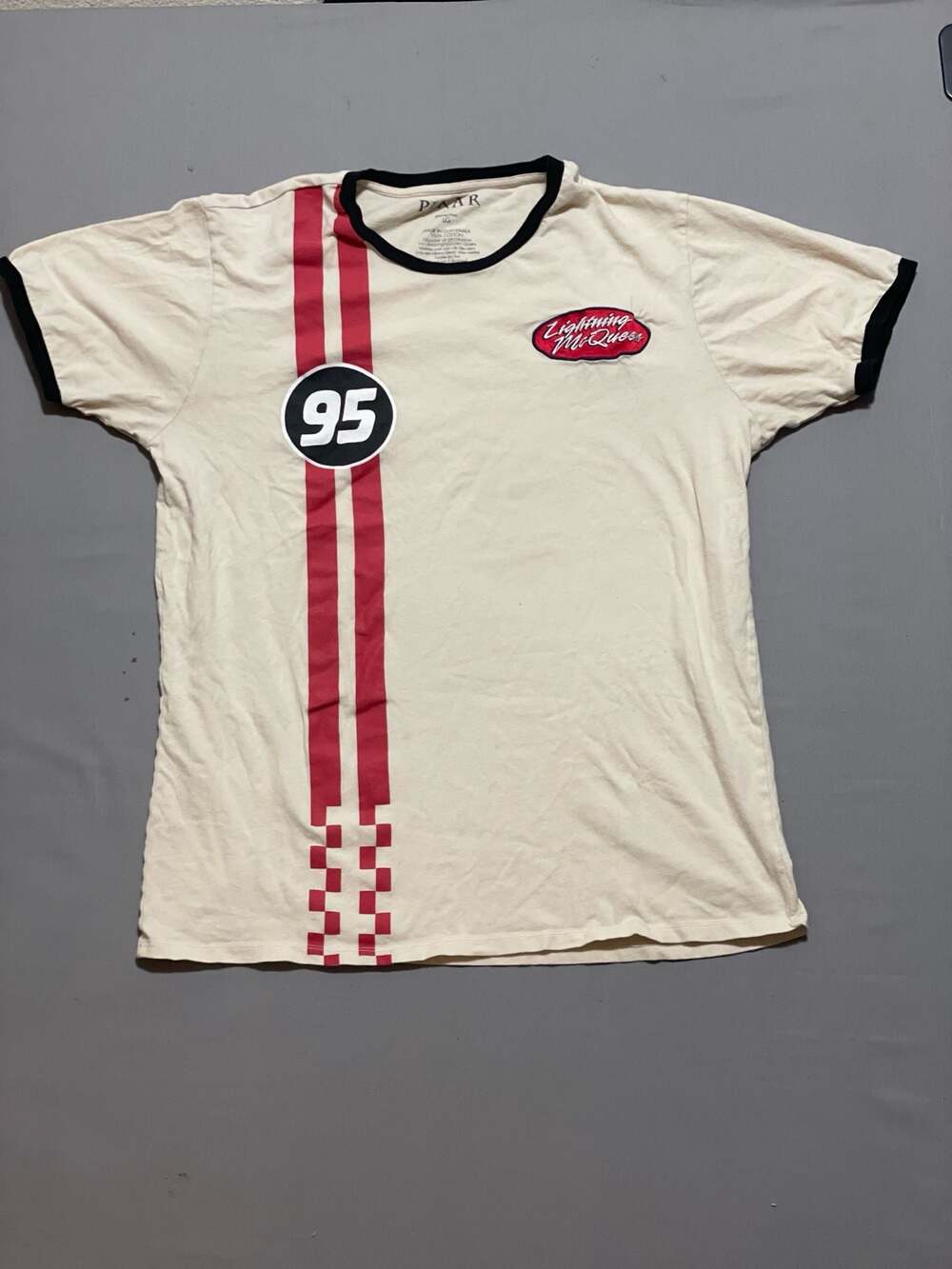 Pixar Cars Lightning McQueen #95 Ringer T-Shirt
